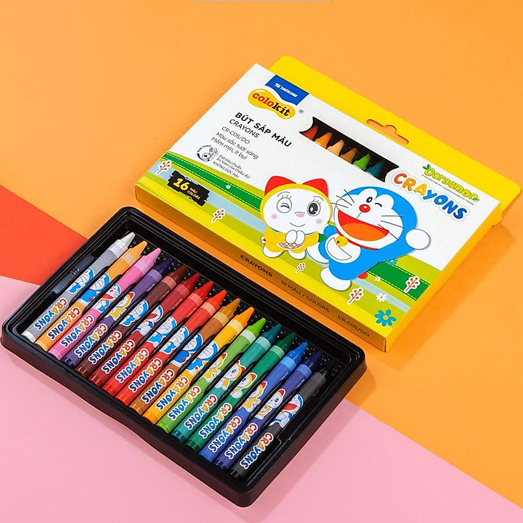Bút Sáp Màu CR-C05/DO (16 màu) - Ảnh 2