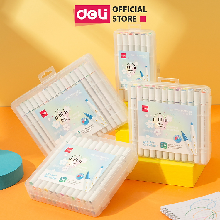 Bút Màu Marker Chuyên Nghiệp Cao Cấp Deli