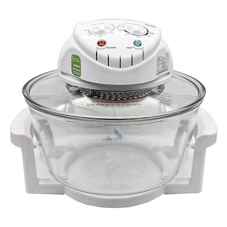 Lò Nướng Thủy Tinh Halogen Kangaroo KG197 12L (Trắng) - Hàng chính hãng