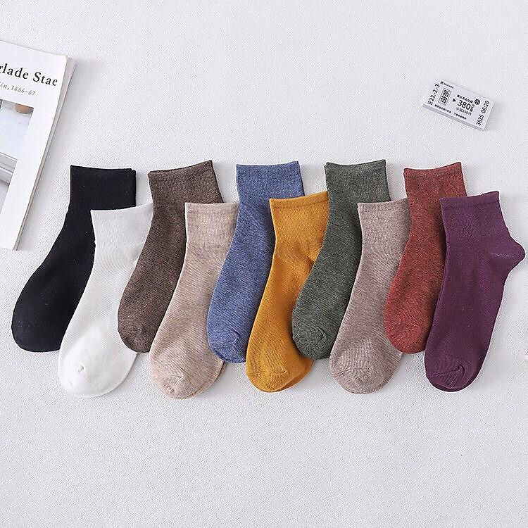 Sét 10 Đôi Tất Nữ Muối Tiêu Phong Cách VinTaGe ( 10 đôi )