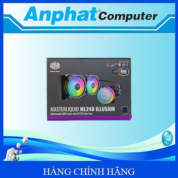 Quạt tản nhiệt Nước CPU Cooler Master ML240 ILLUSION ARGB Gen2 - Hàng Chính Hãng