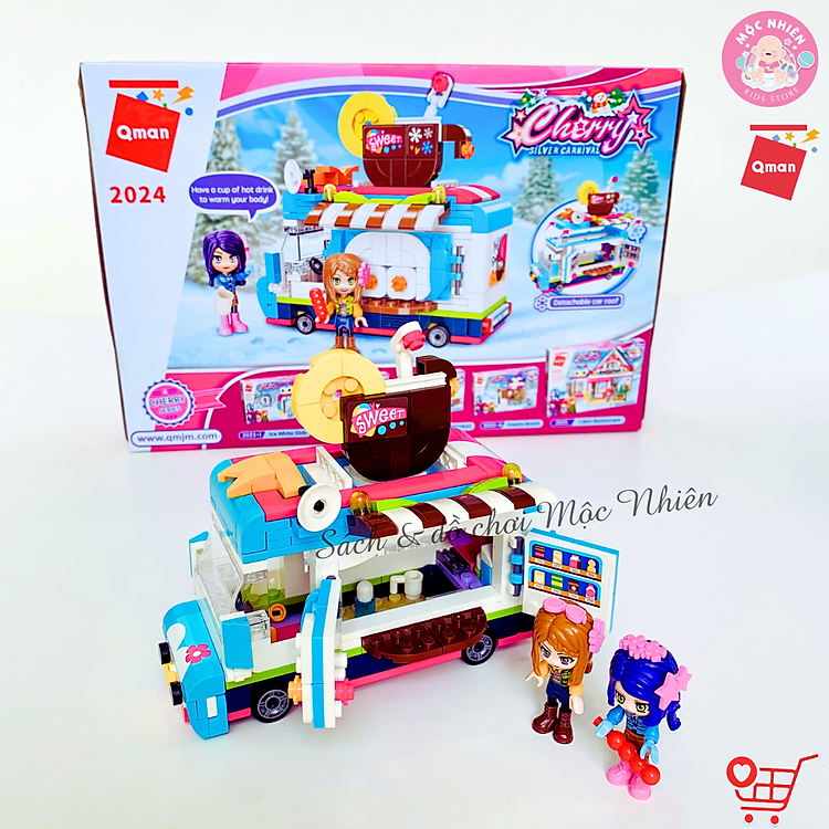 Mua Đồ chơi lắp ráp Qman 2024 - Xe bán đồ uống Chính hãng Ưu đãi - Hình ảnh 3