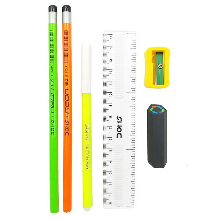 Dụng Cụ Học Sinh DOMS Neon Prime Kit 7141