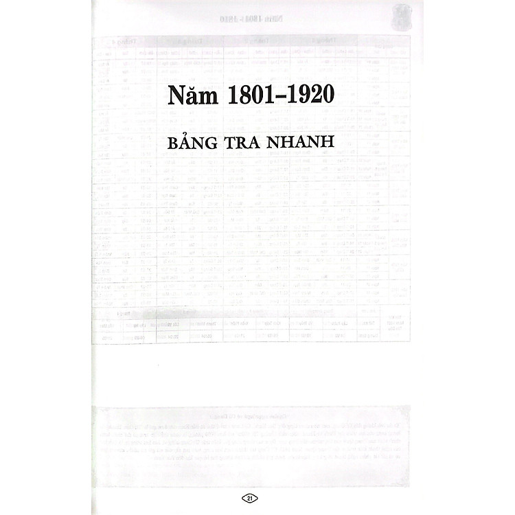 Lịch Vạn Niên Thực Dụng 1801-2100 - Ảnh 4