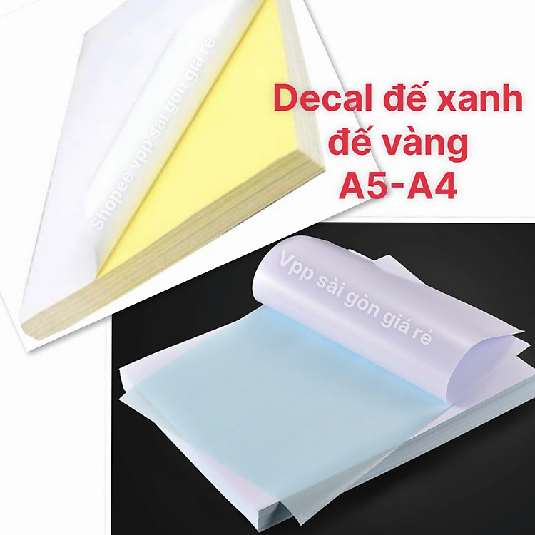 Giấy Decal A4-A5 (100 tờ)