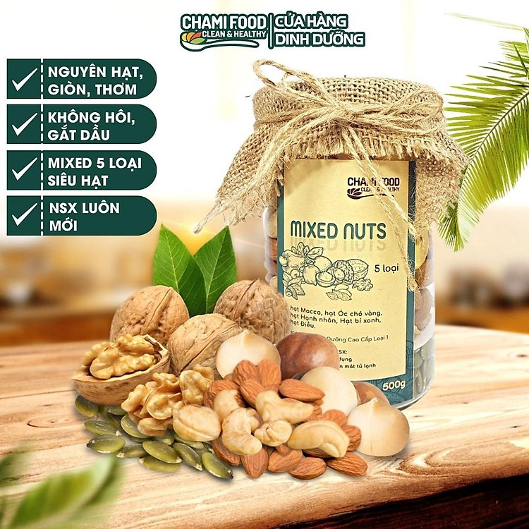 Hạt mix dinh dưỡng CHAMI 500g Giá tốt