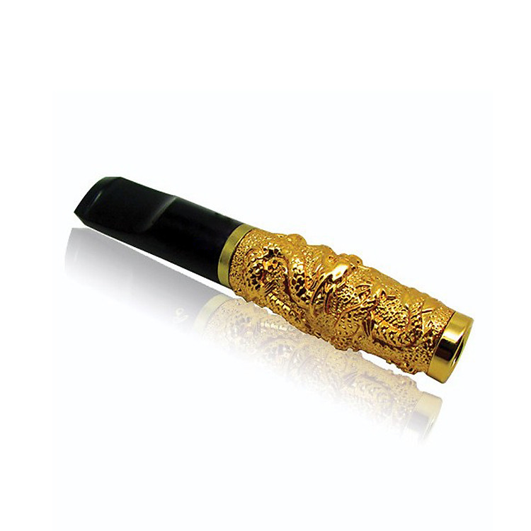 Tẩu Lọc Thuốc Chạm Rồng Nổi ZB-219 Mạ Vàng 24k