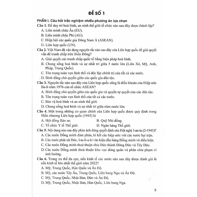 Bộ Đề Trắc Nghiệm Lịch Sử + Địa Lí 12 - Ảnh 2