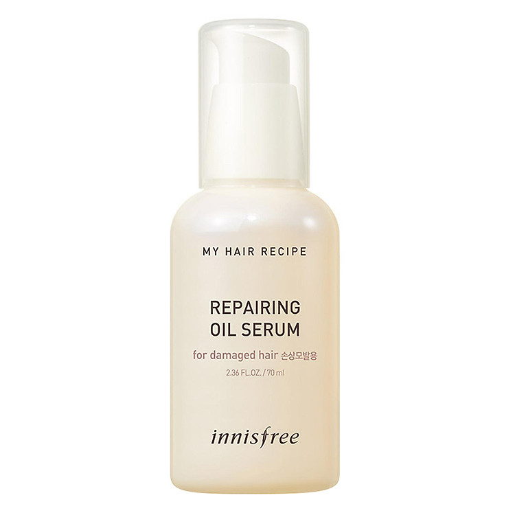 Dầu Dưỡng Phục Hồi Dành Cho Tóc Hư Tổn Innisfree My Hair Recipe Repairing Oil Serum For Damaged Hair (70ml)