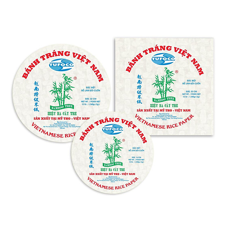 COMBO 3 loại BÁNH TRÁNG BA CÂY TRE (250g x 3 ) (ĐẶC SẢN MỸ THO)