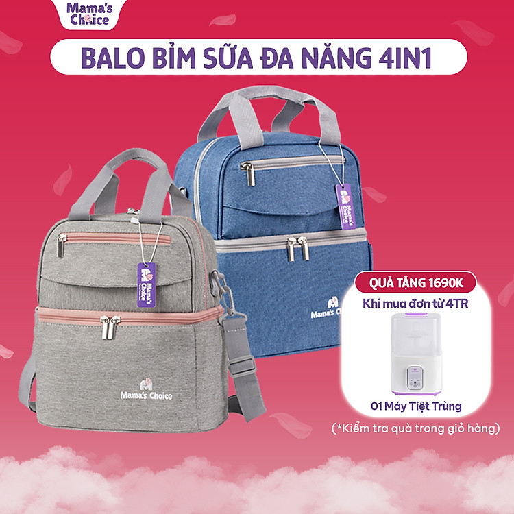 Tìm mua tại Avakids:Balo Bỉm Sữa Cao Cấp Mama's Choice, tràn ngập Khuyến mãi, Ưu đãi
