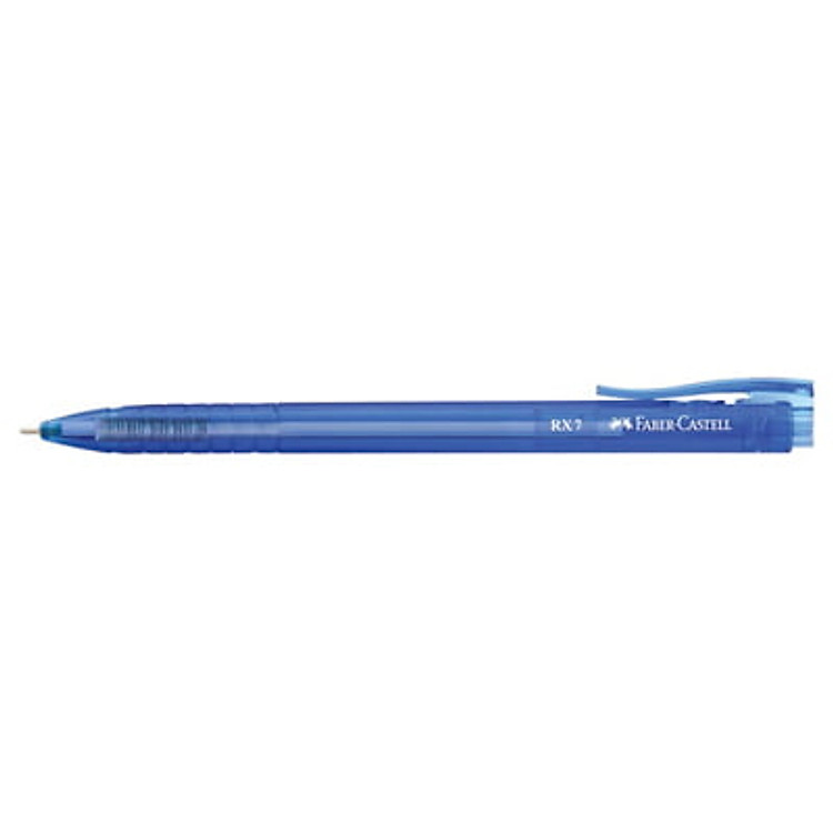 Faber-Castell-Bút Bi Rx7 0.7, Blue (Needle Point) (3 Cây)