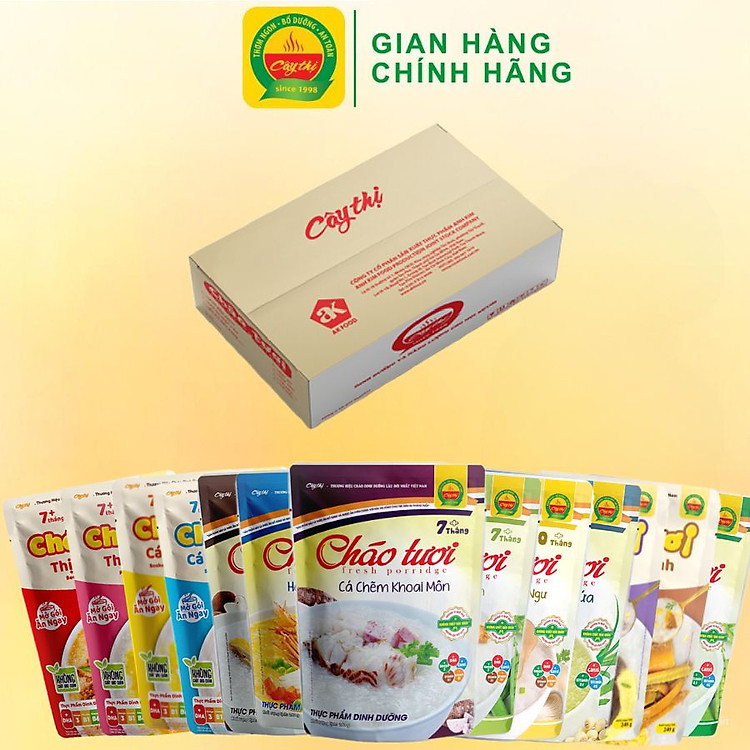 Tìm mua tại Avakids:Thùng 28 Gói Cháo Tươi Cây Thị, tràn ngập Khuyến mãi, Ưu đãi