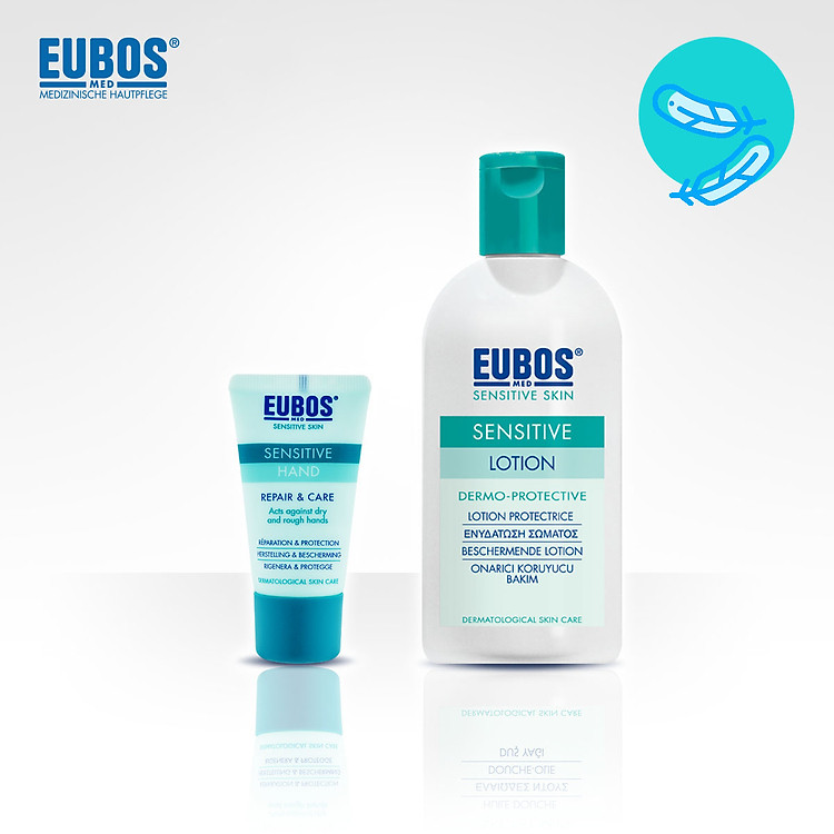 Combo Lotion dưỡng thể EUBOS 200ml + Kem dưỡng da tay EUBOS 25ml