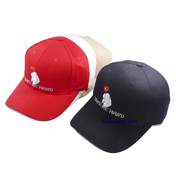 Nón kết Take Me Hand Mũ lưỡi trai bắn trái tim nón mũ thời trang khóa xịn, chất liệu vải cotton thoáng mát