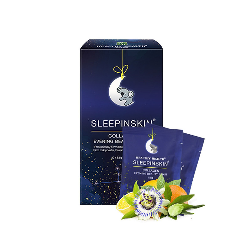 (Combo 10g) Collagen Uống Tác Động Kép Đẹp Da & Ngủ Ngon Sleepinskin- NK Chính Hãng Từ Úc