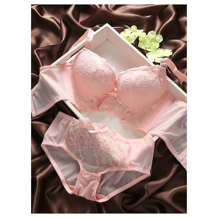 Bộ đồ lót ren áo siêu nâng ngực quyến rũ