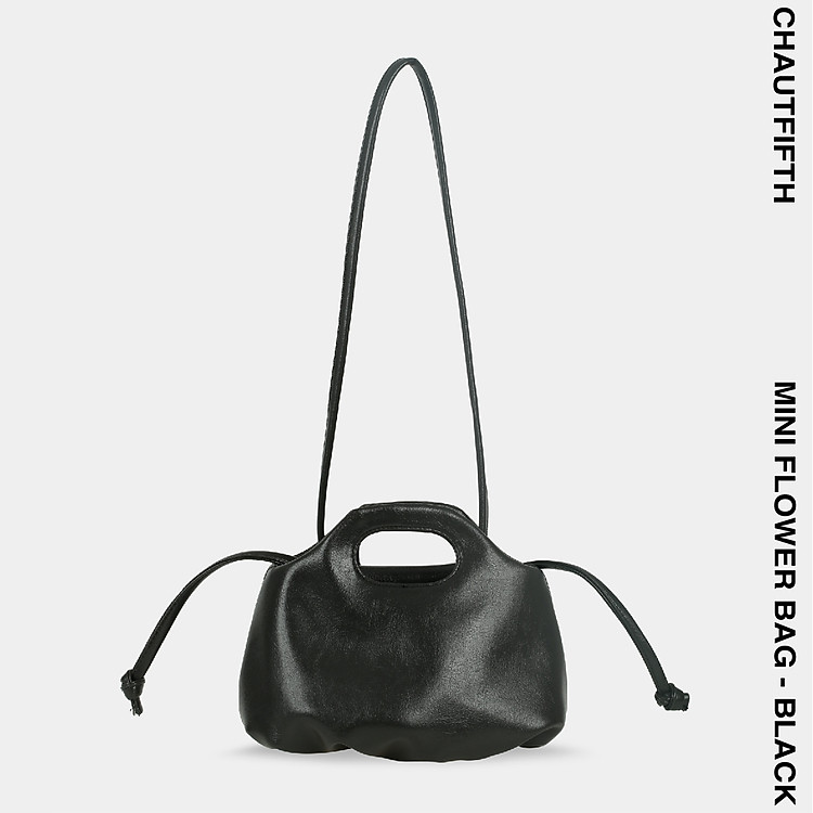 Túi xách MINI FLOWER màu đen bóng - CHAUTFIFTH