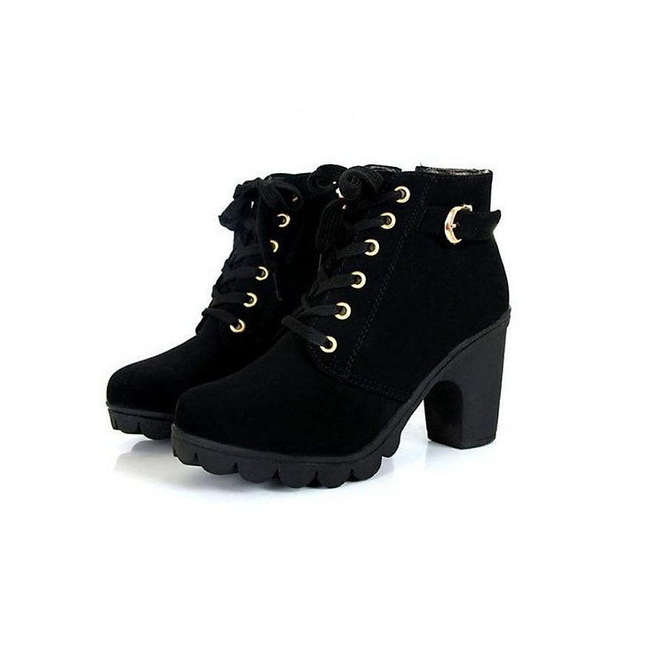 Giày boot nhung phong cách B001