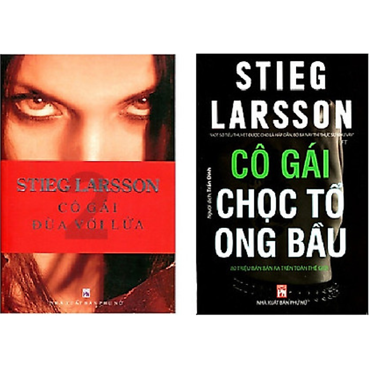 Combo 2 Cuốn Sách Trinh Thám Hấp Dẫn : Cô Gái Đùa Với Lửa + Cô Gái Chọc Tổ Ong Bầu (Tặng kèm Bookmark thiết kế)