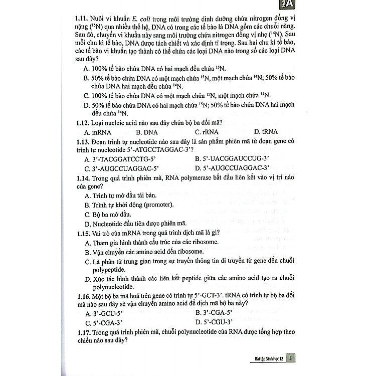 Bài Tập Sinh Học 12 (Cánh Diều) - Ảnh 6
