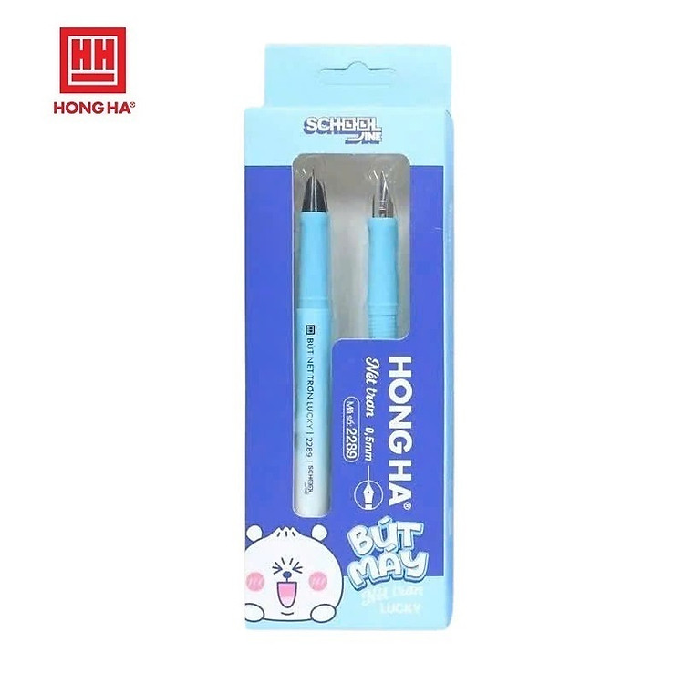 Bút máy nét trơn Lucky Hồng Hà 2289 / Bút mực Hồng Hà ngòi kim tinh