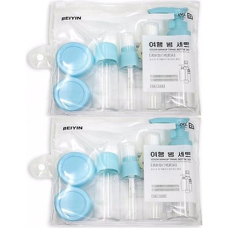 Combo 2 bộ kit chiết mỹ phẩm du lịch (màu ngẫn nhiên)