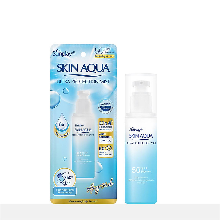 Xịt chống nắng bảo vệ đa chiều Skin Aqua Ultra Protection Mist 60ml
