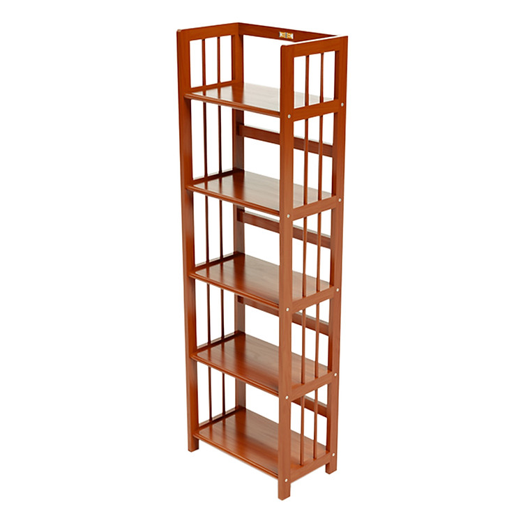 Kệ Sách 5 Tầng Gỗ Cao Su IBIE HB540RC (40cm) - Màu Cánh Gián