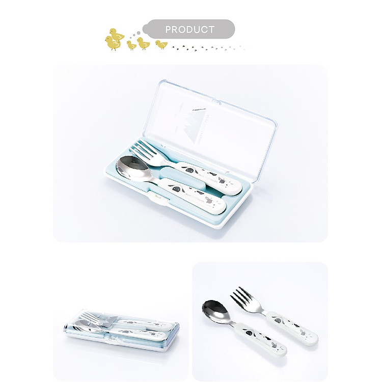 Bộ muỗng nĩa ăn dặm STENLOCK Chính hãng Ưu đãi - Hình ảnh 4