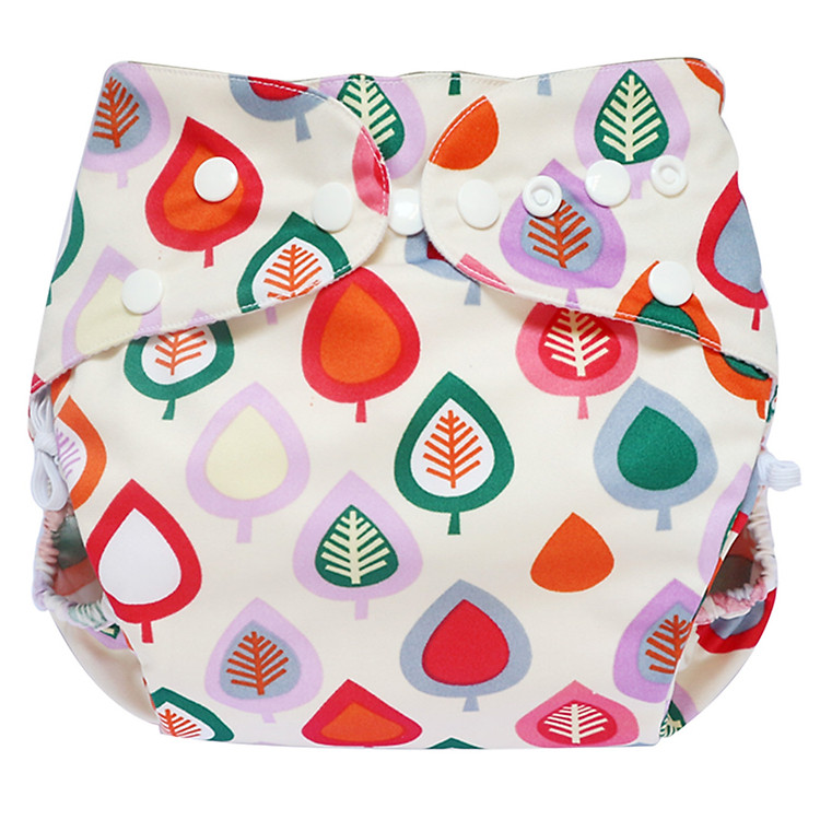 Tã vải Ngày Siêu chống tràn BabyCute size S (3-9kg) (Vỏ + Lót) - Họa tiết bé gái