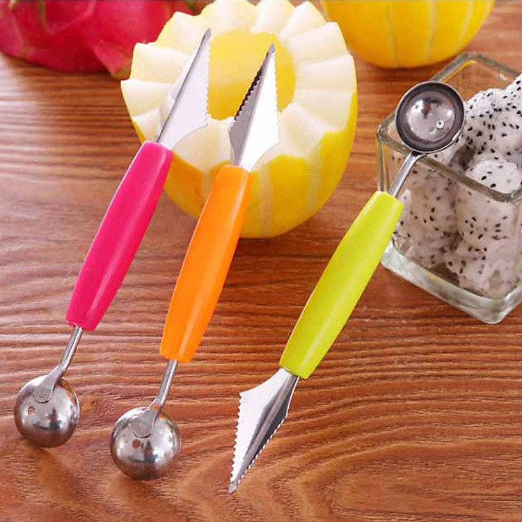 DỤNG CỤ CẮT - TỈA TRÁI CÂY ĐA NĂNG - 2 ĐẦU CĂT TỈA CHO RA NHIỀU HÌNH THÙ ĐẸP MẮT (Giao Hàng Theo Mẫu Ngẫu Nhiên)