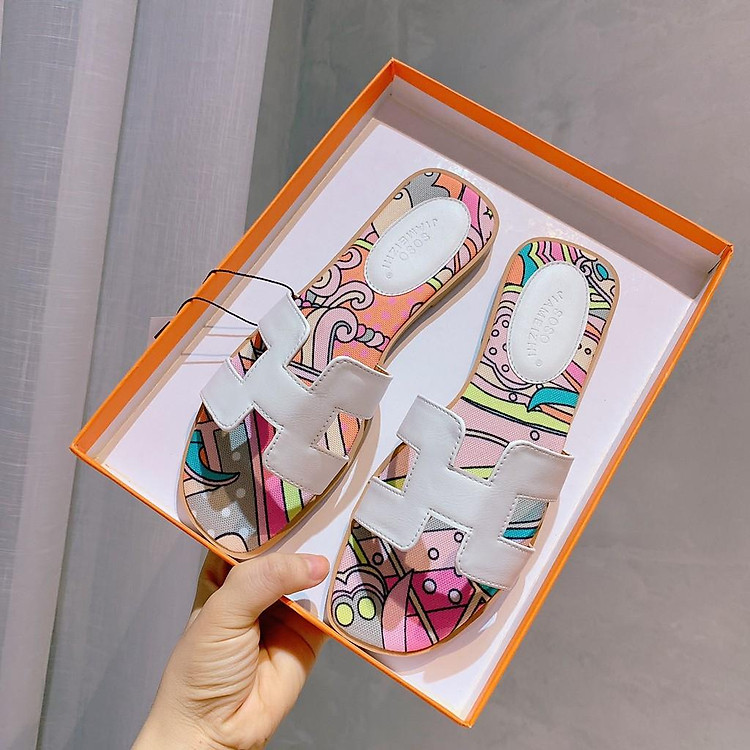 Dép chữ H lót hoa văn nữ Quảng Châu Cao Cấp