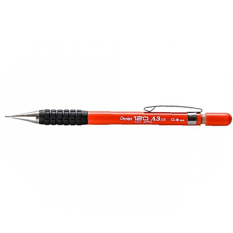 Bút Chì Kim Kỹ Thuật 0.3mm Pentel Grip A313 - Màu Đỏ - Ảnh 2