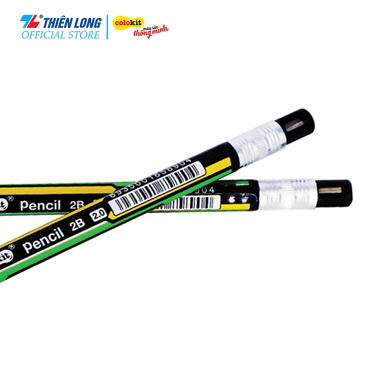 Bút Chì Bấm Neon 2B Thiên Long Colokit (10 chiếc) - Ảnh 3