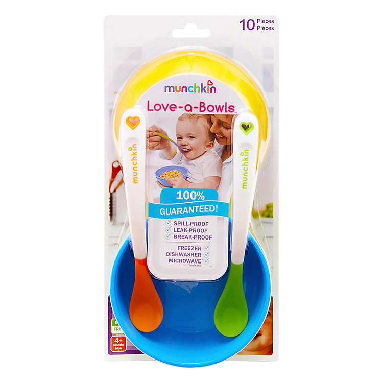 Bộ 4 Bát Có Nắp Munchkin MK43867 Chính hãng Giá tốt - Hình ảnh 2