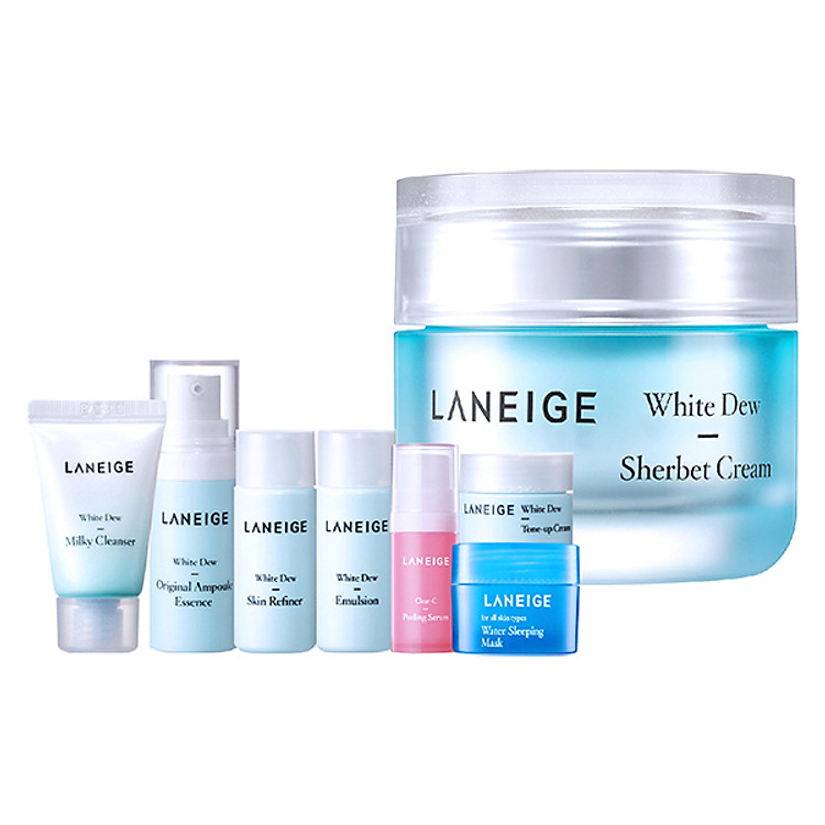Bộ Kem Dưỡng Trắng Và Dưỡng Ẩm Laneige White Dew Sherbet Cream (50ml)