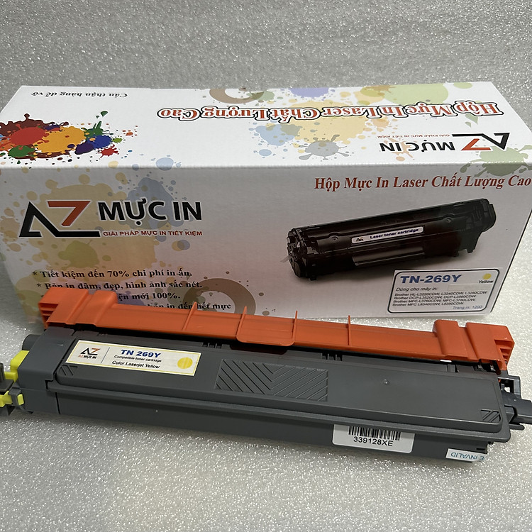 Hộp mực AZ TN269 BK C Y M CÓ CHIP dùng cho máy in Brother HL L3240CDW/ L3280CDW/ L3560CDW/ MFC L3760CDW/ L8340CDW - hàng chính hãng