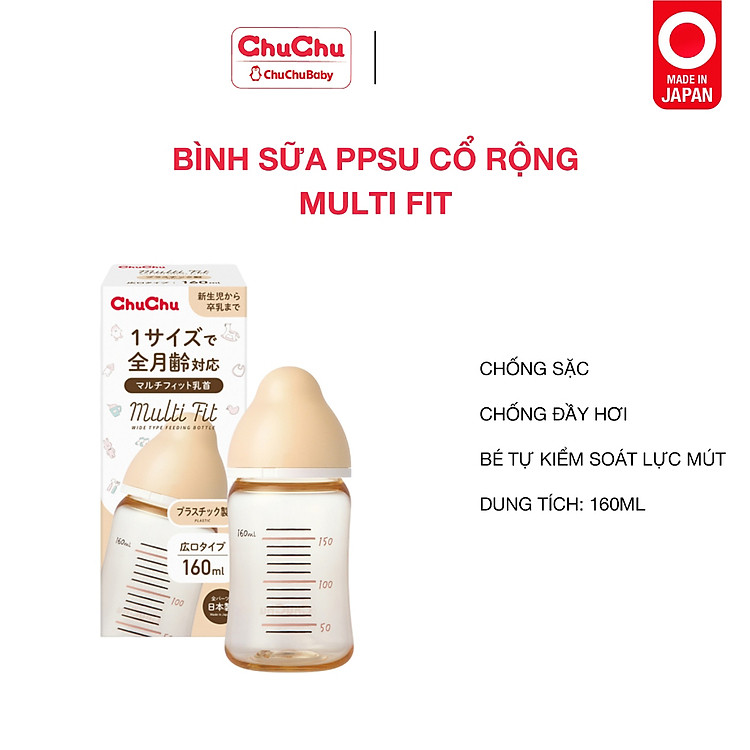 Mua Bình sữa cổ rộng PPSU Chuchu Baby 160ml Tiết kiệm - Hình ảnh 2