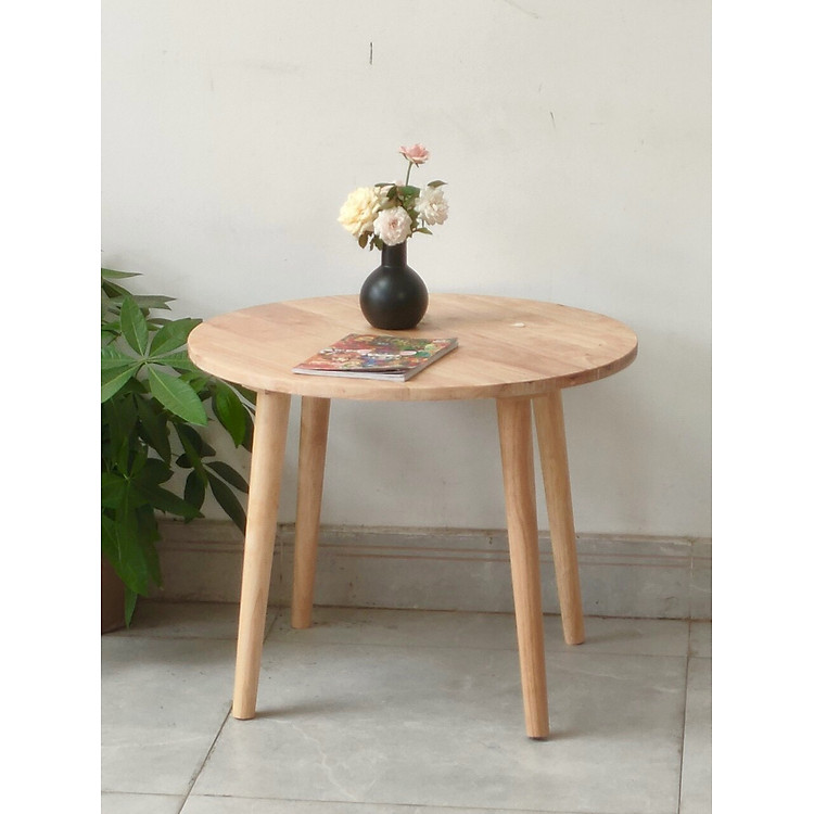 Bàn Sofa, Coffee Table, Bàn Trà Gỗ Cao Su Tự Nhiên Cao Cấp 9193 - Thương hiệu Viet Home Decor