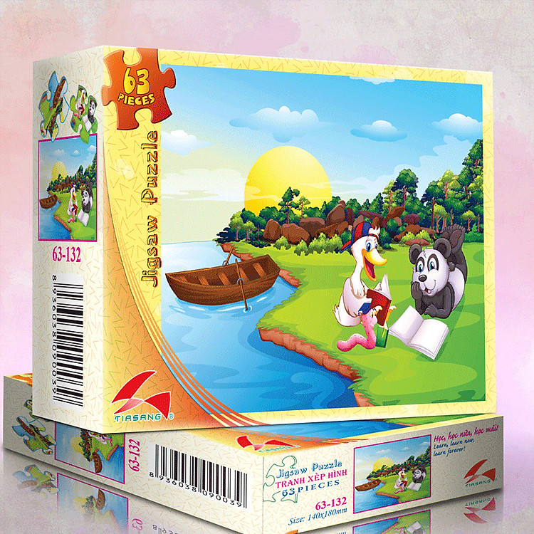 Tranh xếp hình Tia Sáng 63 mảnh Chính hãng Ưu đãi - Hình ảnh 2