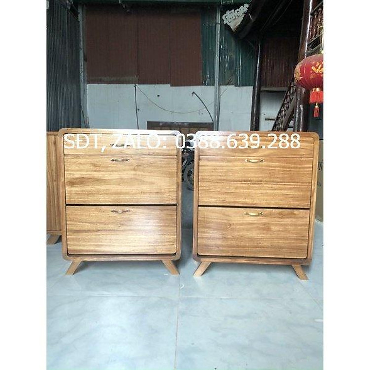 (Freeship - Miễn phí vận chuyển ) Tủ Giày Thông Minh Gỗ Hương Xám Cao Cấp Rộng 80 (cm)