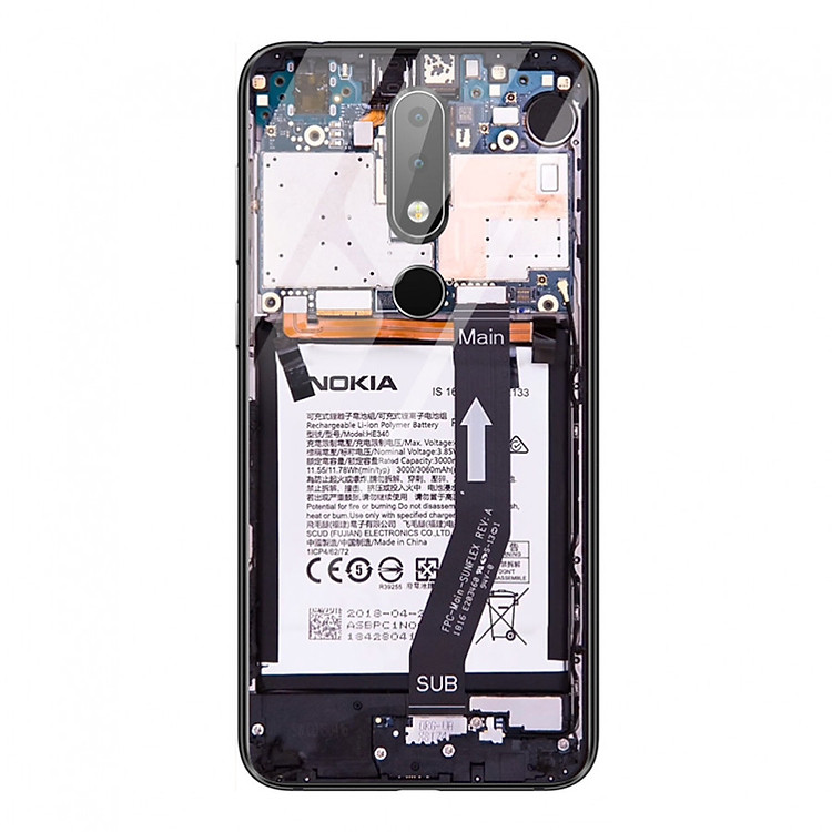 Ốp Lưng Kính Cường Lực Cho Nokia 6.1 Plus Mẫu Inside - Hàng Chính Hãng