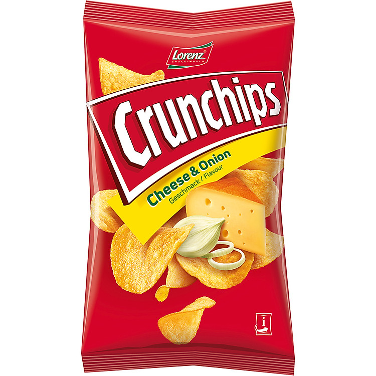 Khoai Tây Chiên Lorenz Crunchips Cheese & Onion (100g)