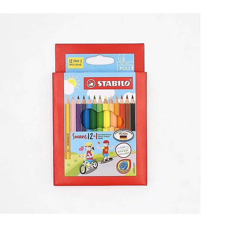 Bộ Bút Chì Màu Tẩy Xóa STABILO Swans (24 màu)