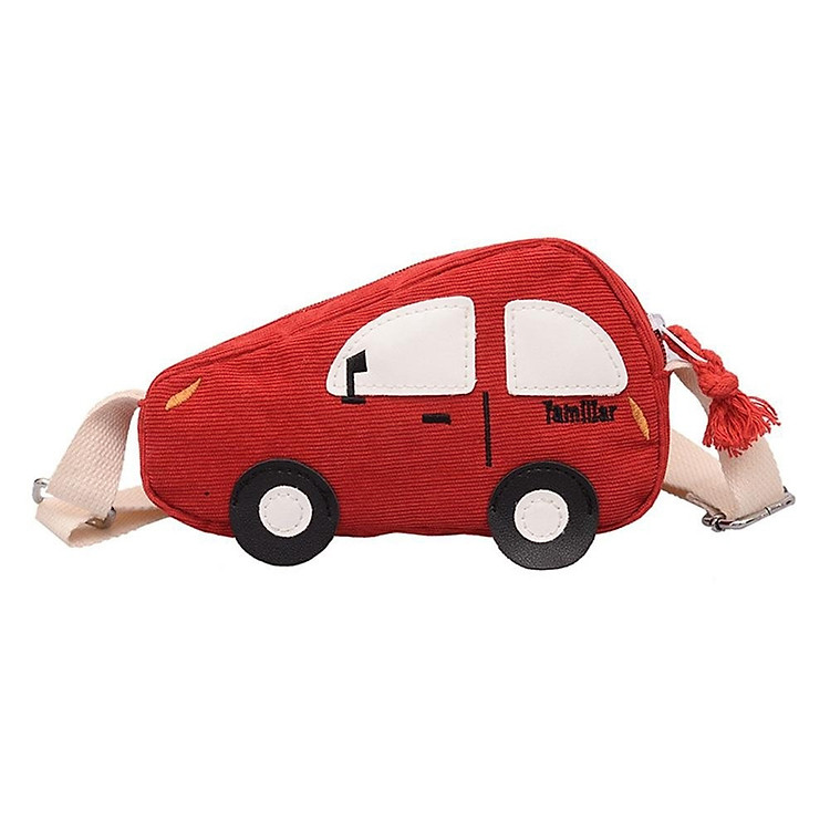 Túi Đeo Chéo Hình Xe Ô Tô Ngộ Nghĩnh Cho Bé- Màu Đỏ