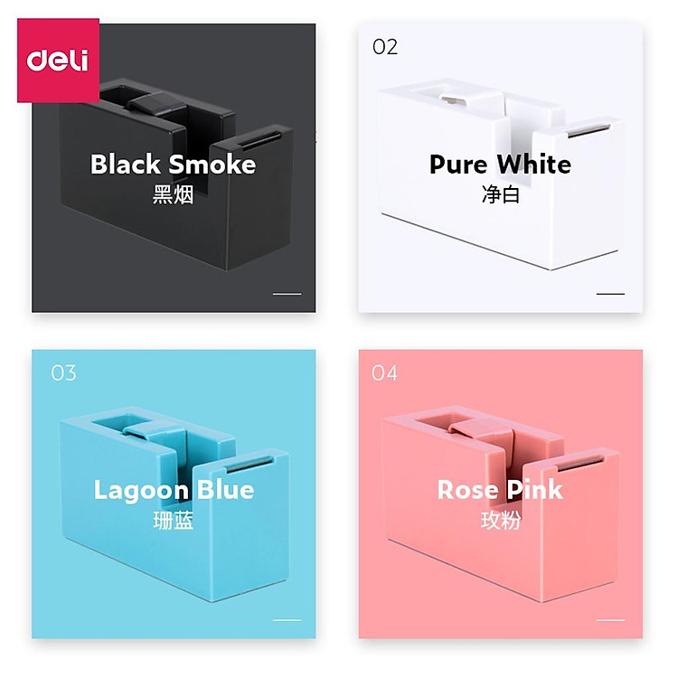 Cắt Băng Dính Để Bàn Nusign Deli NS121 - Xanh Dương - Ảnh 4