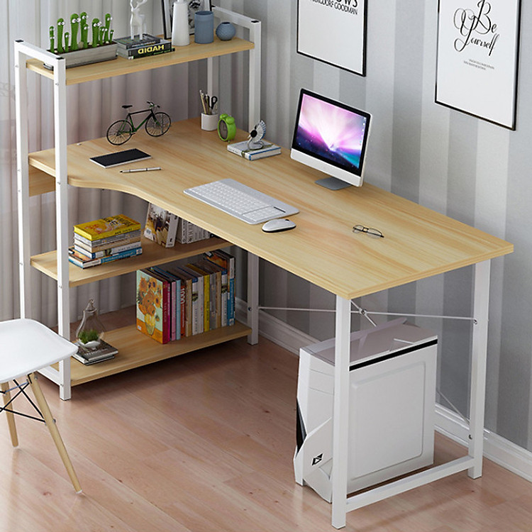 Bàn làm việc liền kệ sách