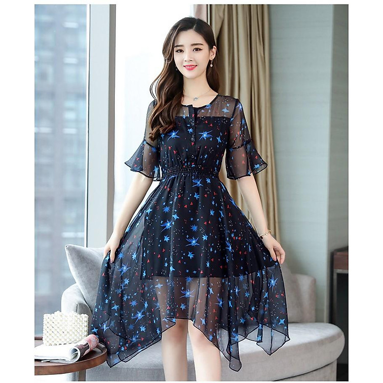 Đầm voan ánh sao đêm