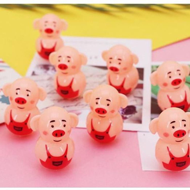 Đồ chơi lật đật mini hình lợn con
